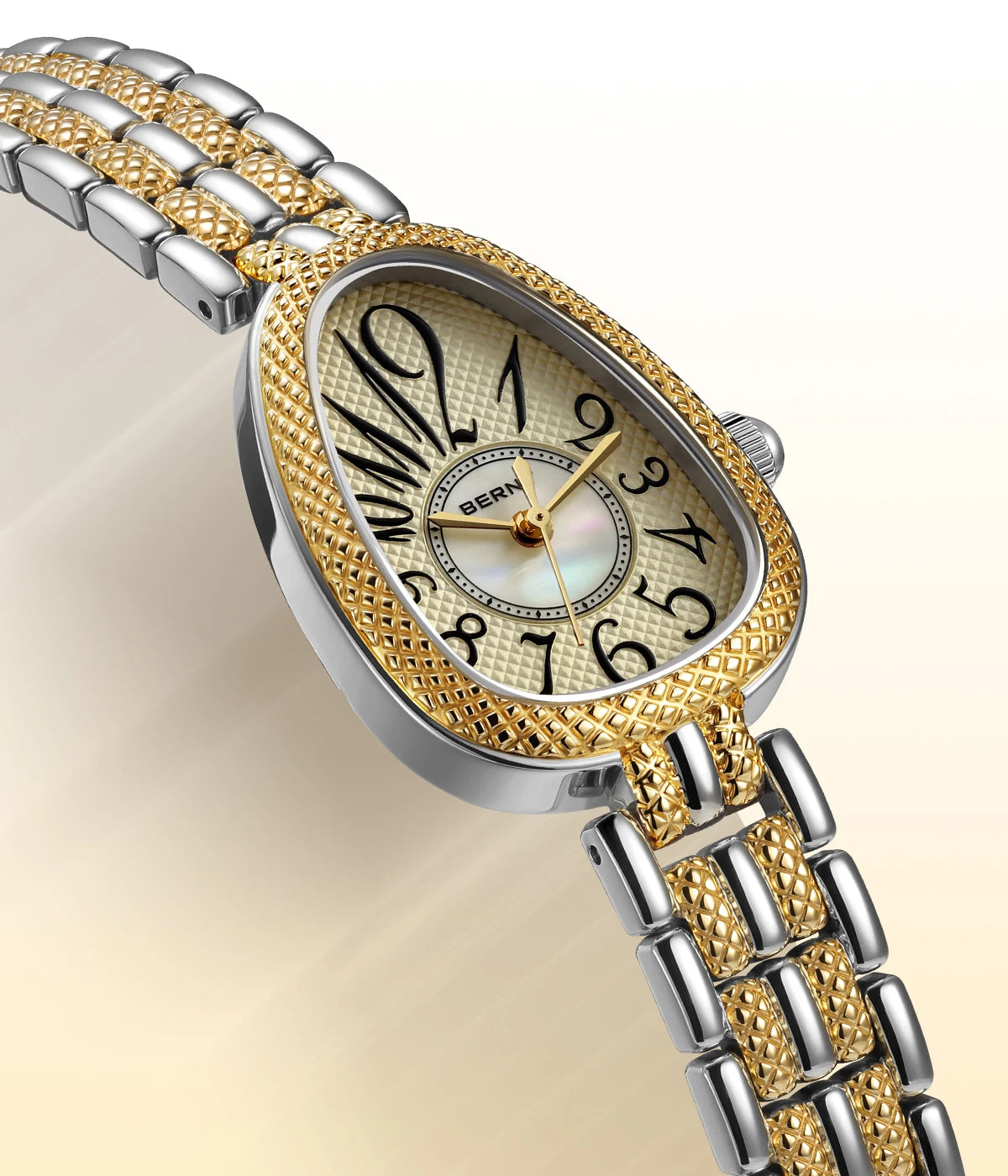 BERNY Snake-shaped Watch for Women Quartz Miyota 2035 Fashion Jewelry Bracelet Silver Gold Ladies Wristwatch Luxury Gift Watches Inspirational Watches