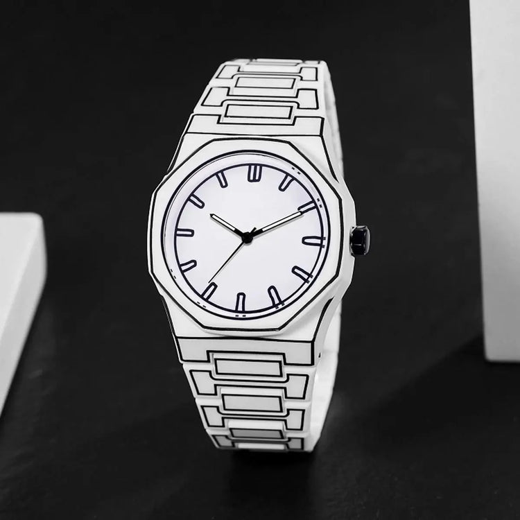 Modern Minimalist Sketching Creative Leisure Watch Creative 3D Sketch Design - Inspirational Watches