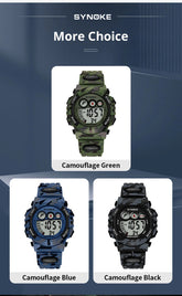 50M Waterproof Luminous LED Digital for Kids Watch Inspirational Watches