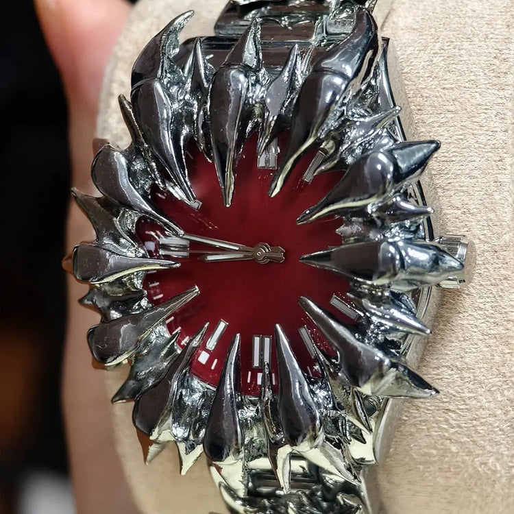 Special-shaped lightning dragon scale spike soldering watch design heavy industry trend Y2K Watches Quirky Quartz Wristwatches Inspirational Watches
