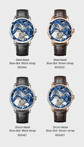 Tourbillon Luxury Skeleton Manual Mechanical Inspirational Watches