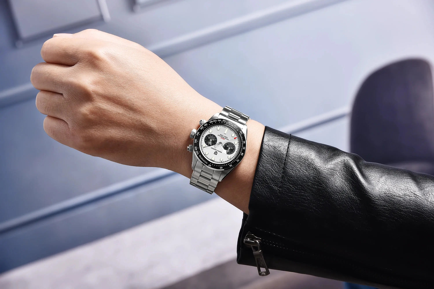 Panda Retro Sport Chronograph Luxury Quartz Watch For Men Sapphire mirror 10Bar Waterproof - Inspirational Watches