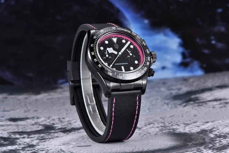 Chronograph Watch Racing car Sport Waterproof AR Sapphire glass - Inspirational Watches