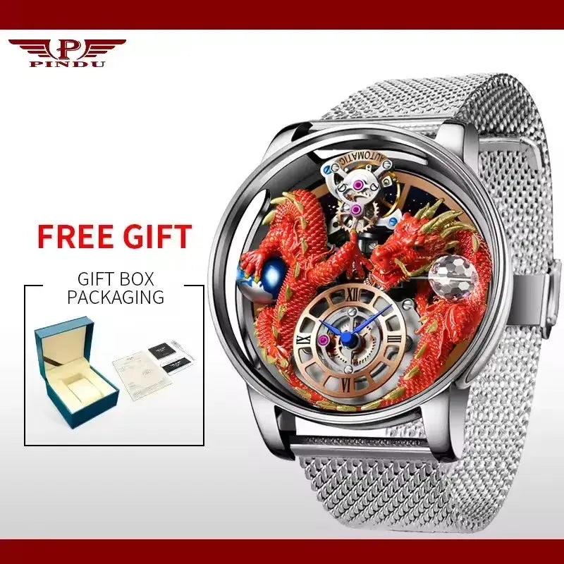Celestial Three Dimensional Dragon watch Inspirational Watches