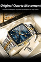 POEDAGAR Business Quartz Man Wristwatch Stainless Steel Waterproof Luminous Men Clock Chronograph Date Sport Men&