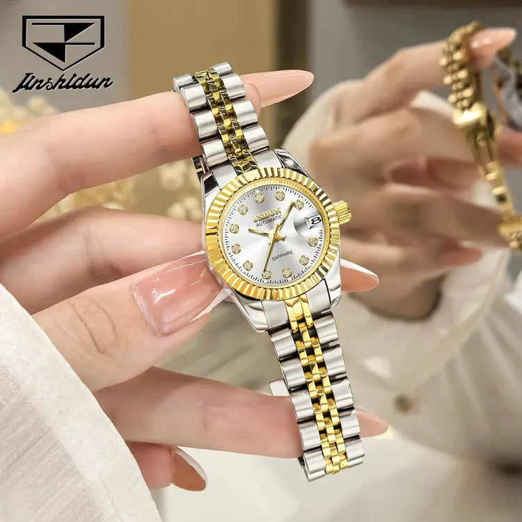 Automatic Mechanical Luxury Fashion Stainless Steel Women&