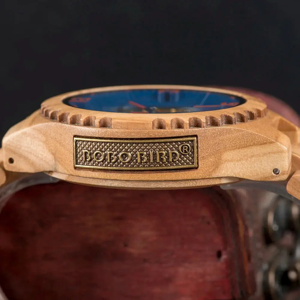 Luxury Wooden Mechanical Watches for Men – Premium Automatic Timepiece with Oversized Dial - Inspirational Watches