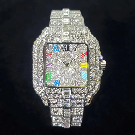 Rainbow Luxury Diamond Watch - Inspirational Watches