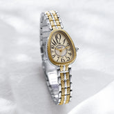 BERNY Snake-shaped Watch for Women Quartz Miyota 2035 Fashion Jewelry Bracelet Silver Gold Ladies Wristwatch Luxury Gift Watches Inspirational Watches