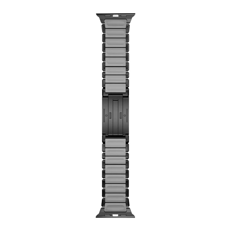 Titanium and Silicone Apple Watch Strap