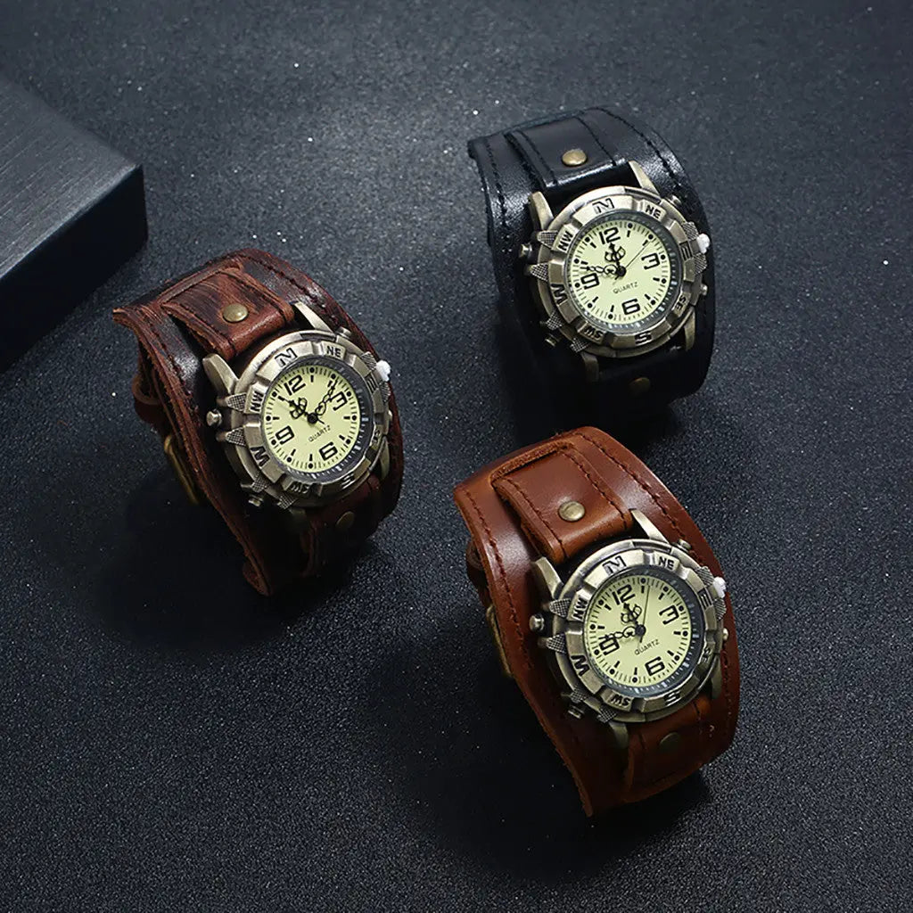 Vintage Wristwatch Fashion Pin Buckle Leather Strap - Inspirational Watches