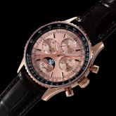 Moon phase Pilot Chronograph Mechanical Tianjin ST1908 Movement Inspirational Watches