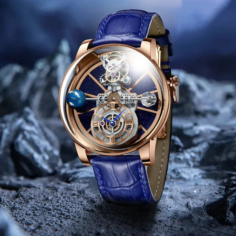 Diamond Tourbillion Astronomy waterproof Watch Inspirational Watches