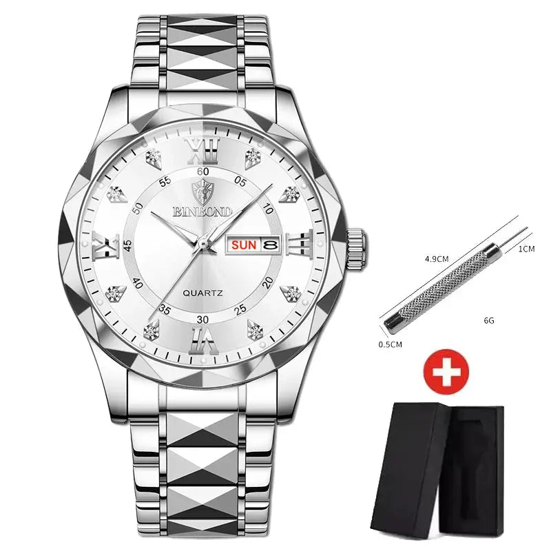 Original Waterproof Luminous Dual Calendar Watch