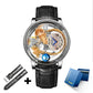 Relogio PINDU Fixed Roulette Watch Latest Design Quartz Watch Men Waterproof Leather Man Wristwatch Upgraded Version Inspirational Watches