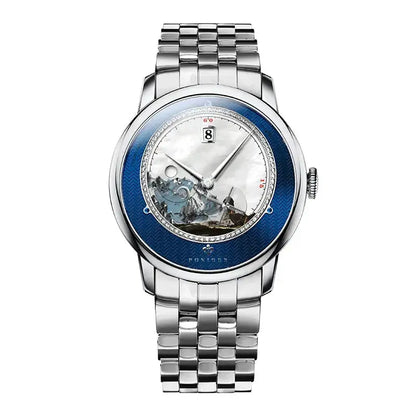 Original Painting Dial automatic Sapphire Crystal Glass Watch - Inspirational Watches