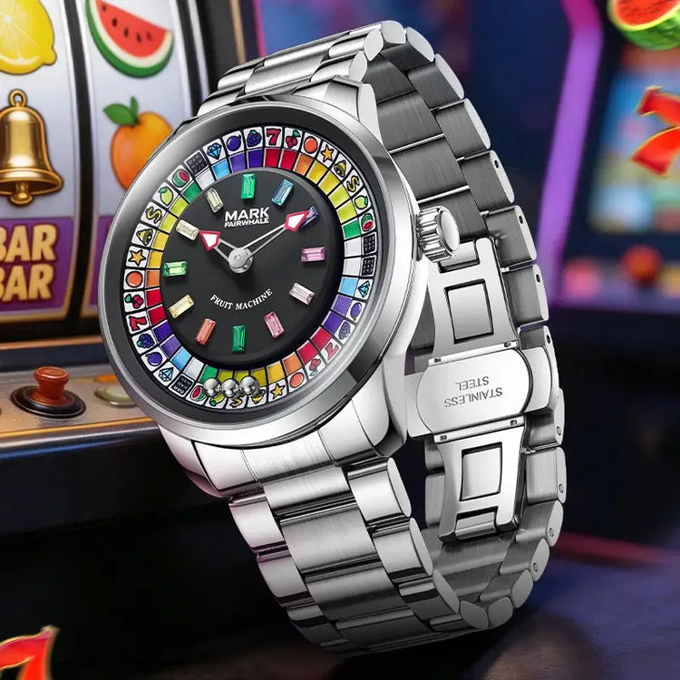Mark Fairwhale New Quartz Watch For Men Fruit Rotating Dial Wristwatch Luxury Waterproof  Clock Man Fashion Watch 2026 Top Brand Inspirational Watches