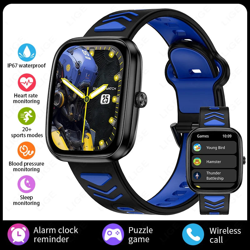 Multifunctional HD Touch Screen Music Games Kids Smartwatch Inspirational Watches