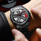 Automotive Wheel Hub Watch with 360° rotating racing dial
