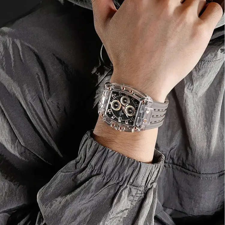 Transparent Tonneau Chronograph Watch Inspirational Watches