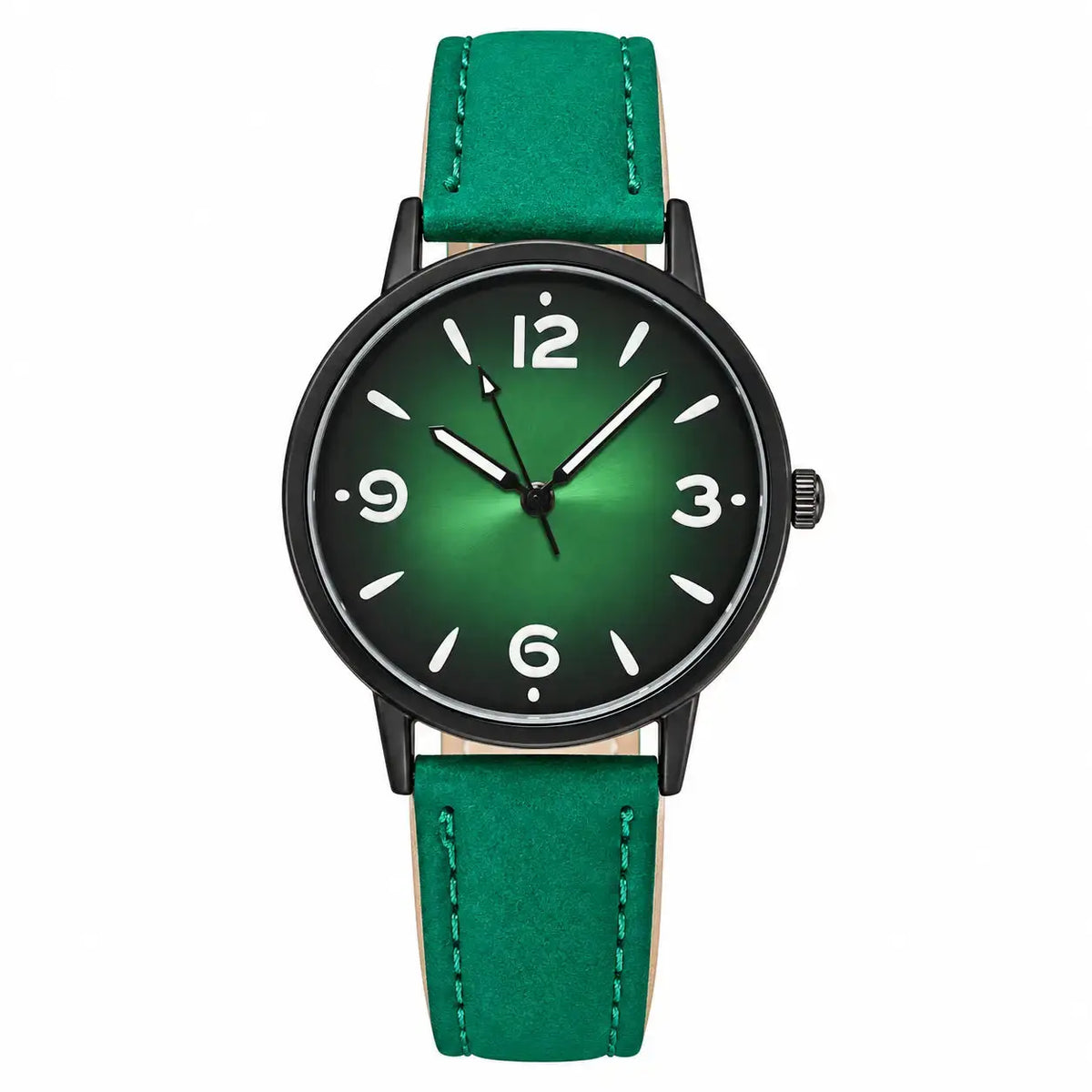 Women’s Minimalist Luminous Watch in Green