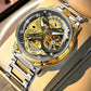 Automatic Skeleton Watch - Gold Black